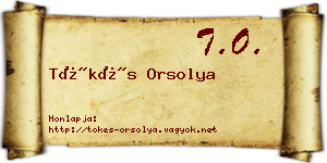 Tőkés Orsolya névjegykártya