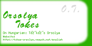 orsolya tokes business card